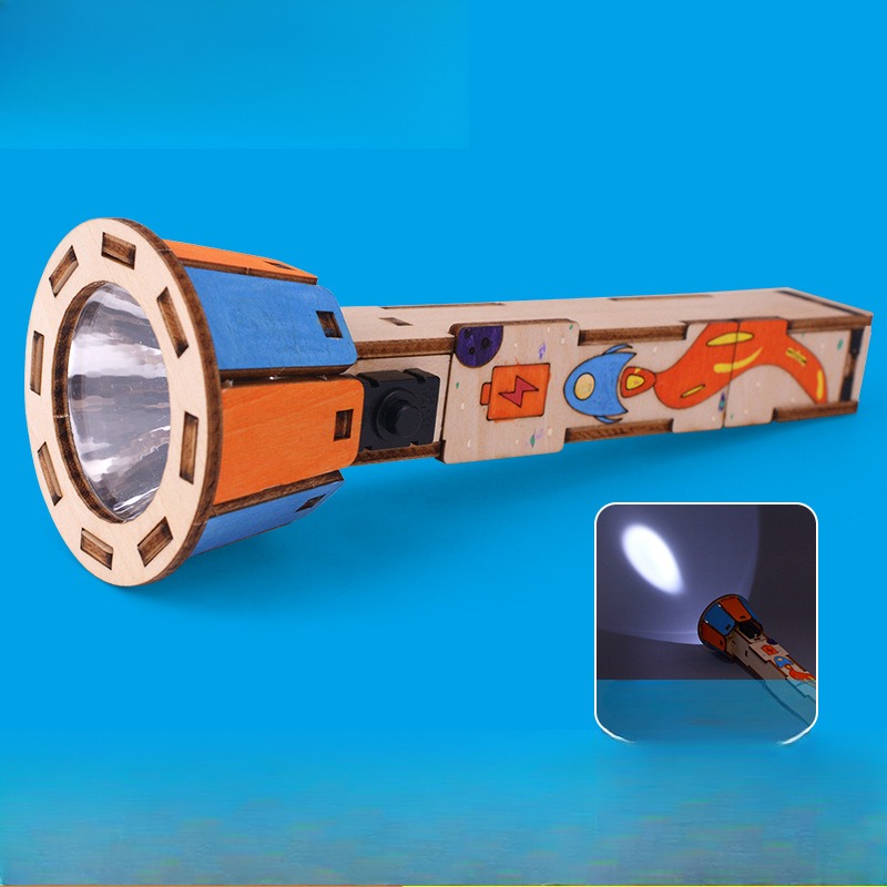 Diy Electronics Projects For Kids - Kit Senter Kayu DIY Percobaan Sains