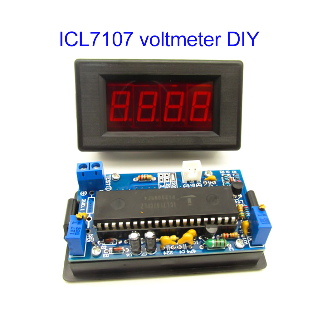 Diy Electronics Gadget - Kit Suku Cadang Voltmeter ICL7107 DIY
