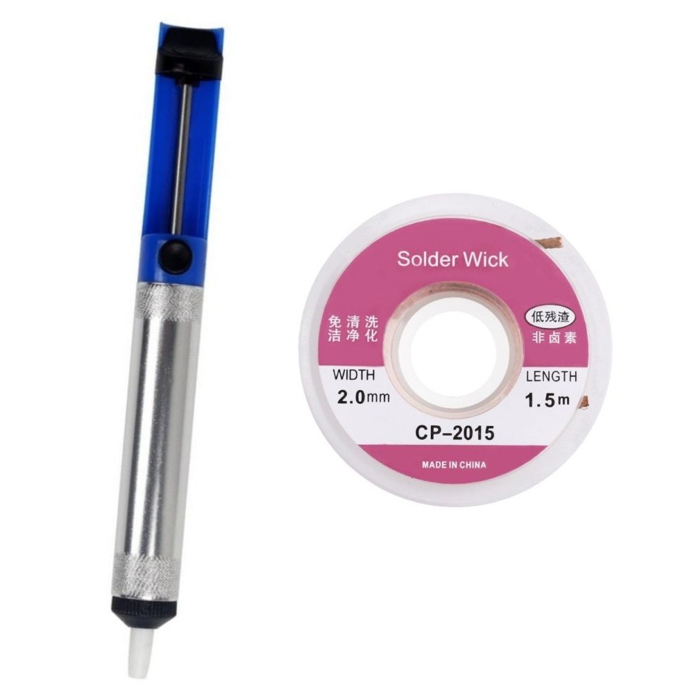 Desoldering Pump Solder - Pompa Pematrian Aluminium Pena Penghilang Timah