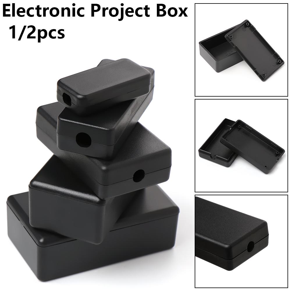 Diy Electronics Supplies - 1/2 buah plastik tahan air hitam
