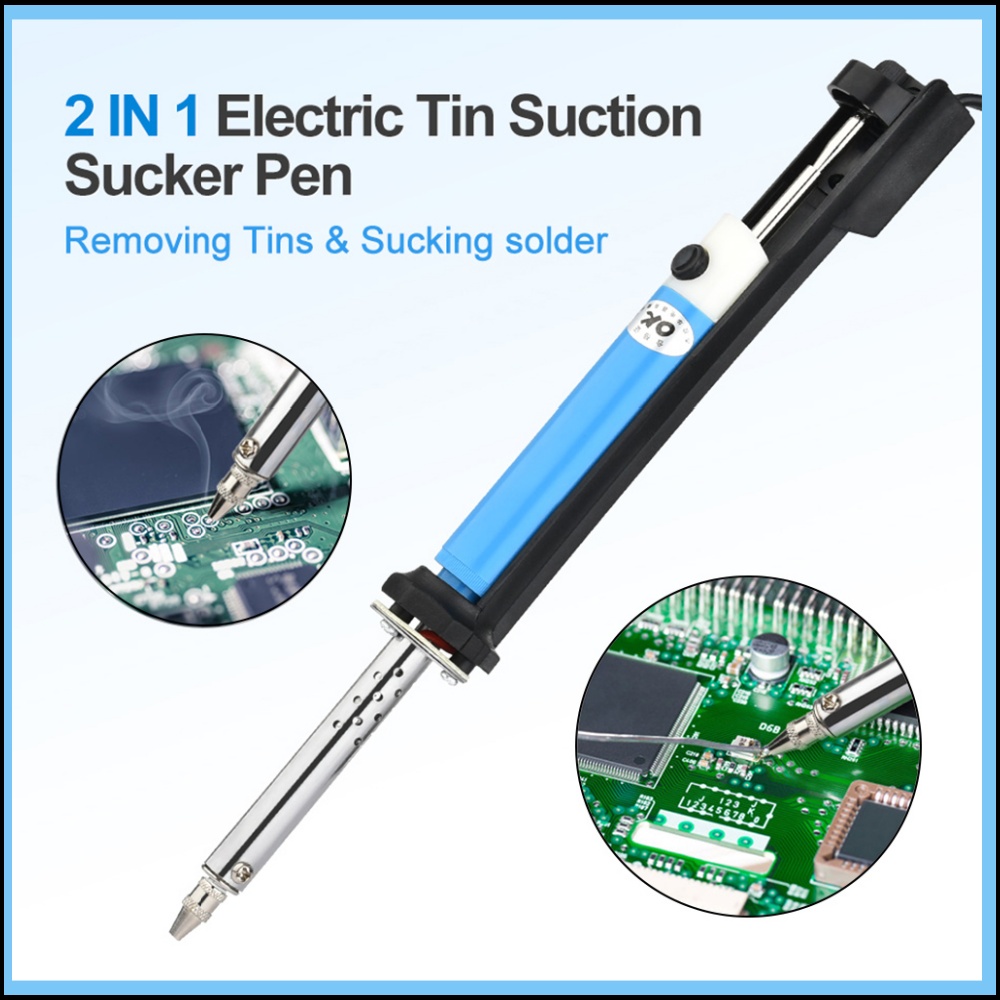 2 in 1 Alat Hisap Timah Elektr - Desoldering Pump Solder ulasan dan harga