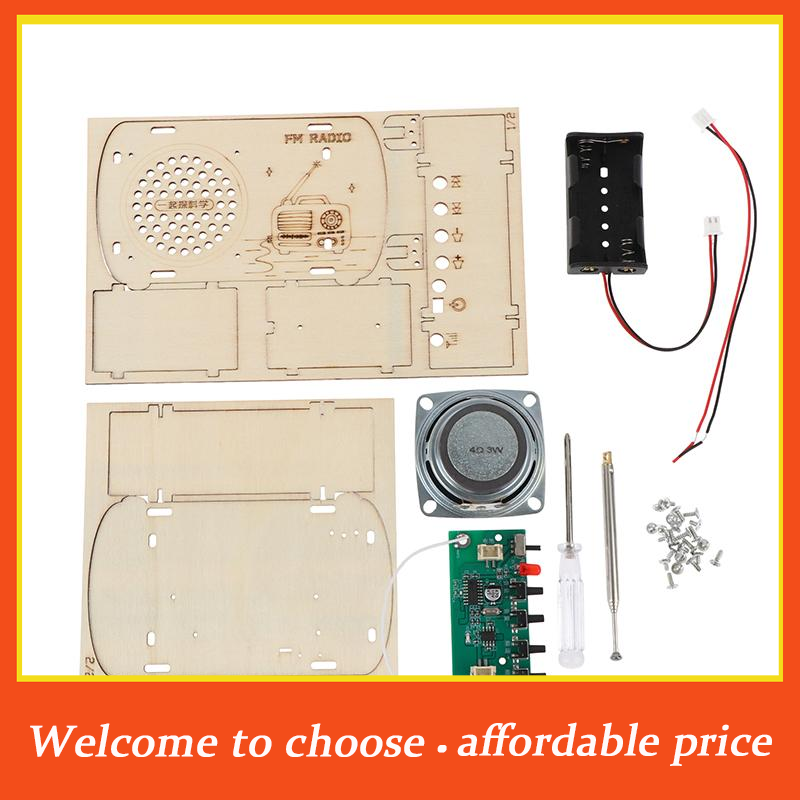 Kit Radio FM Kayu DIY Vintage, - Diy Electronics Projects For Kids ulasan dan harga