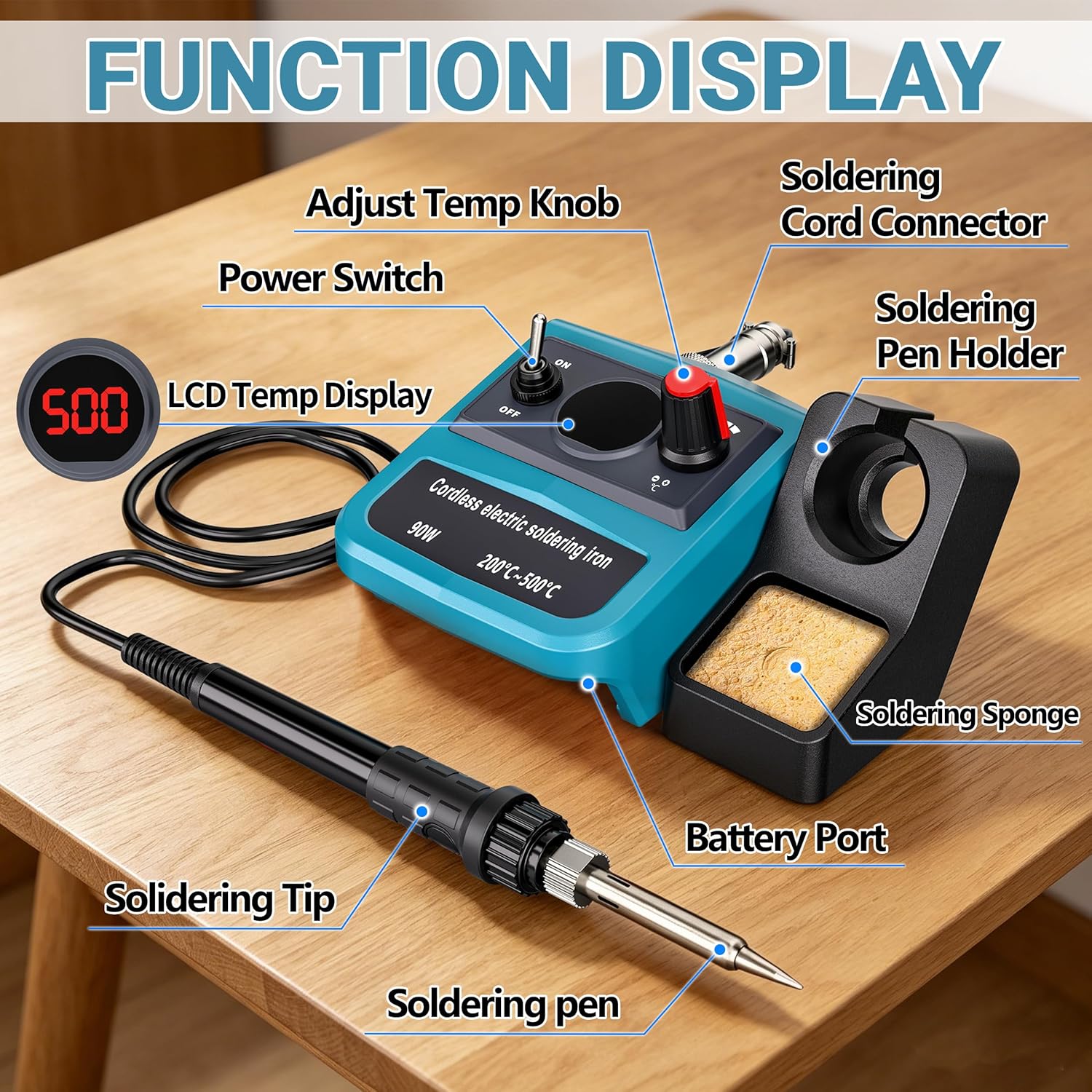 Kit Besi Solder Digital LED 90 - Diy Electronics Tools ulasan dan harga