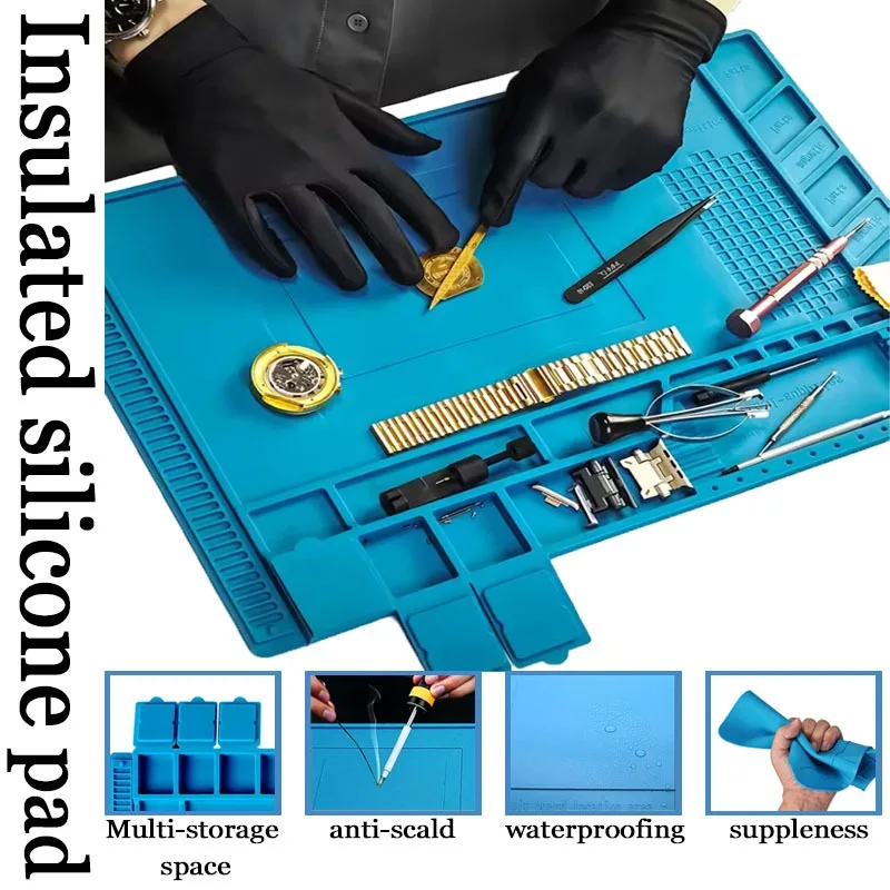 Alas Solder Silikon Anti Stati - Diy Electronics Workstation ulasan dan harga