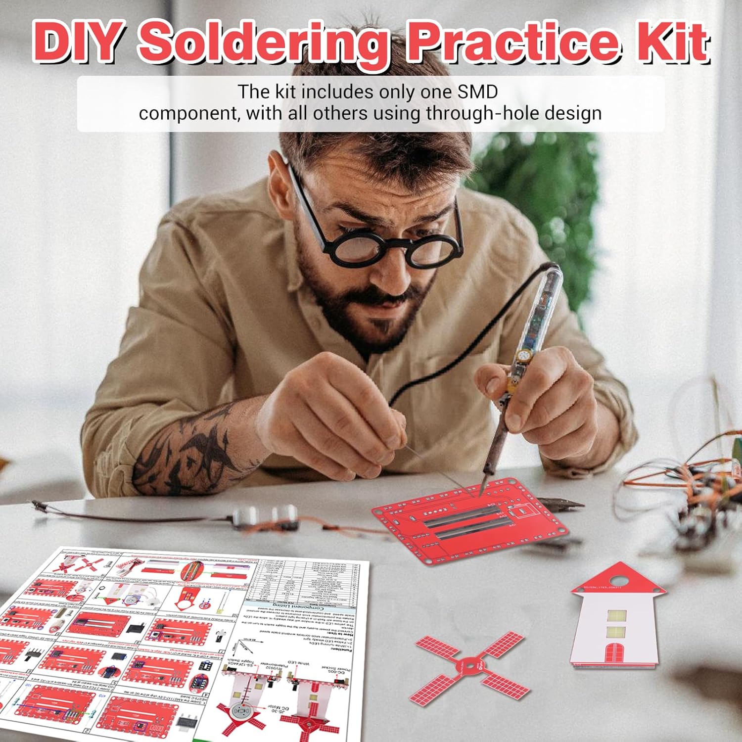 Kit Latihan Penyolderan Kincir - Diy Electronics Kits For Beginners ulasan dan harga